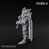Axe Wielding Ragged Human Marauder A Miniature for Dungeons and Dragons, Pathfinder or other TTRPGs