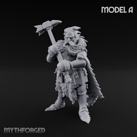 Axe Wielding Ragged Human Marauder A Miniature for Dungeons and Dragons, Pathfinder or other TTRPGs