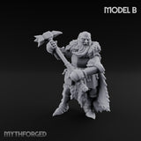 Axe Wielding Ragged Human Marauder B Miniature for Dungeons and Dragons, Pathfinder or other TTRPGs