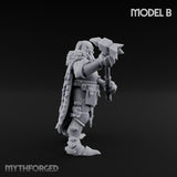 Axe Wielding Ragged Human Marauder B Miniature for Dungeons and Dragons, Pathfinder or other TTRPGs