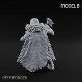 Axe Wielding Ragged Human Marauder B Miniature for Dungeons and Dragons, Pathfinder or other TTRPGs