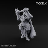 Axe Wielding Ragged Human Marauder C Miniature for Dungeons and Dragons, Pathfinder or other TTRPGs