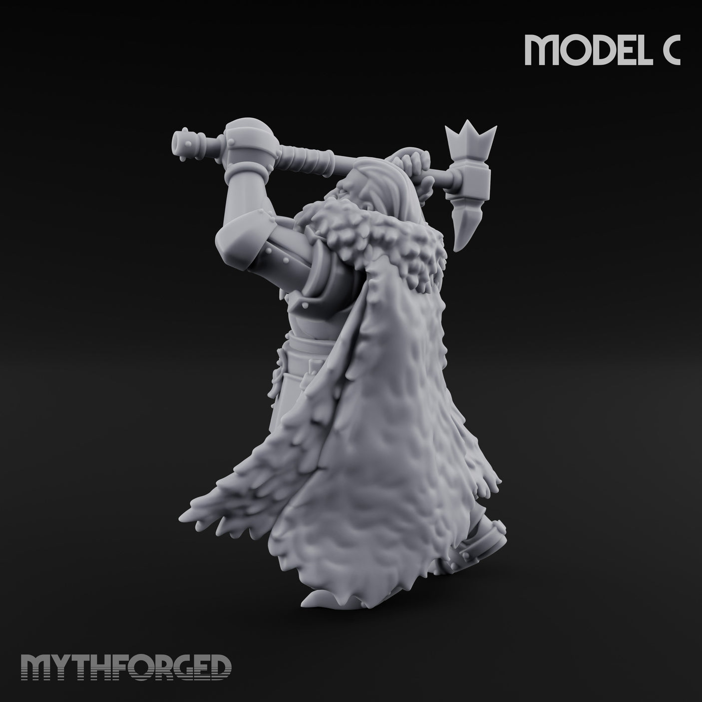 Axe Wielding Ragged Human Marauder C Miniature for Dungeons and Dragons, Pathfinder or other TTRPGs