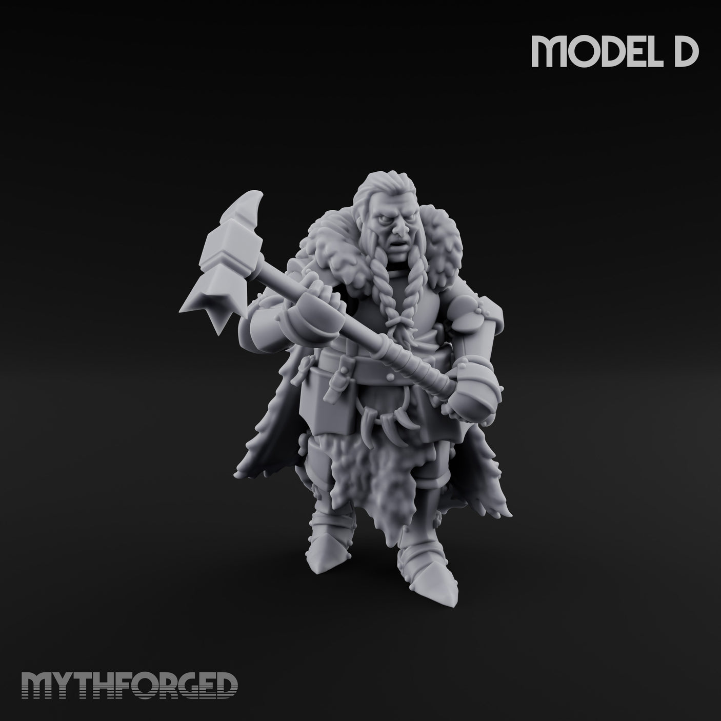 Axe Wielding Ragged Human Marauder D Miniature for Dungeons and Dragons, Pathfinder or other TTRPGs