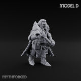 Axe Wielding Ragged Human Marauder D Miniature for Dungeons and Dragons, Pathfinder or other TTRPGs