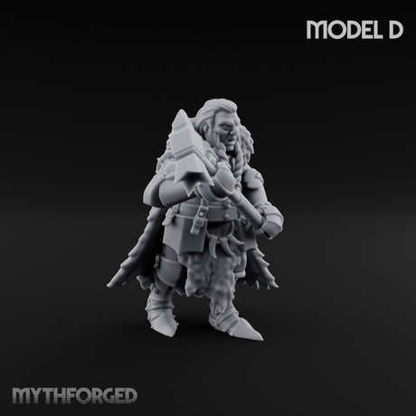 Axe Wielding Ragged Human Marauder D Miniature for Dungeons and Dragons, Pathfinder or other TTRPGs