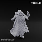 Axe Wielding Ragged Human Marauder D Miniature for Dungeons and Dragons, Pathfinder or other TTRPGs