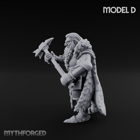 Axe Wielding Ragged Human Marauder D Miniature for Dungeons and Dragons, Pathfinder or other TTRPGs