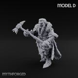 Axe Wielding Ragged Human Marauder D Miniature for Dungeons and Dragons, Pathfinder or other TTRPGs