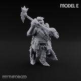 Axe Wielding Ragged Human Marauder E Miniature for Dungeons and Dragons, Pathfinder or other TTRPGs