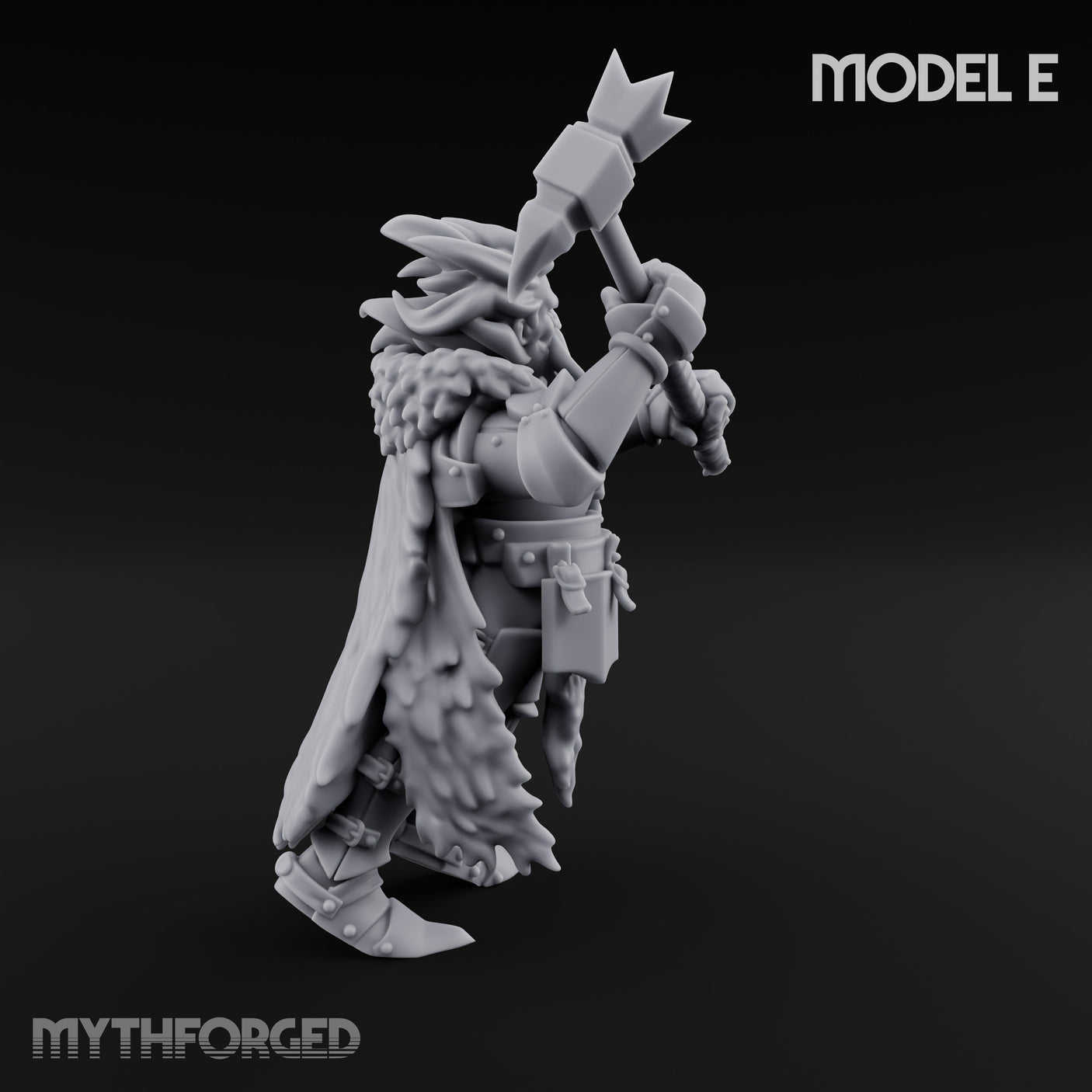 Axe Wielding Ragged Human Marauder E Miniature for Dungeons and Dragons, Pathfinder or other TTRPGs