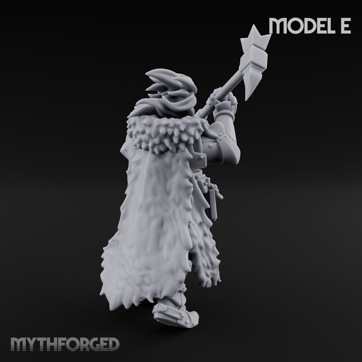Axe Wielding Ragged Human Marauder E Miniature for Dungeons and Dragons, Pathfinder or other TTRPGs