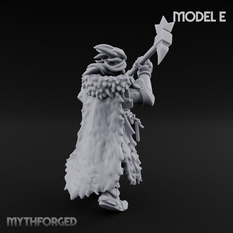 Axe Wielding Ragged Human Marauder E Miniature for Dungeons and Dragons, Pathfinder or other TTRPGs