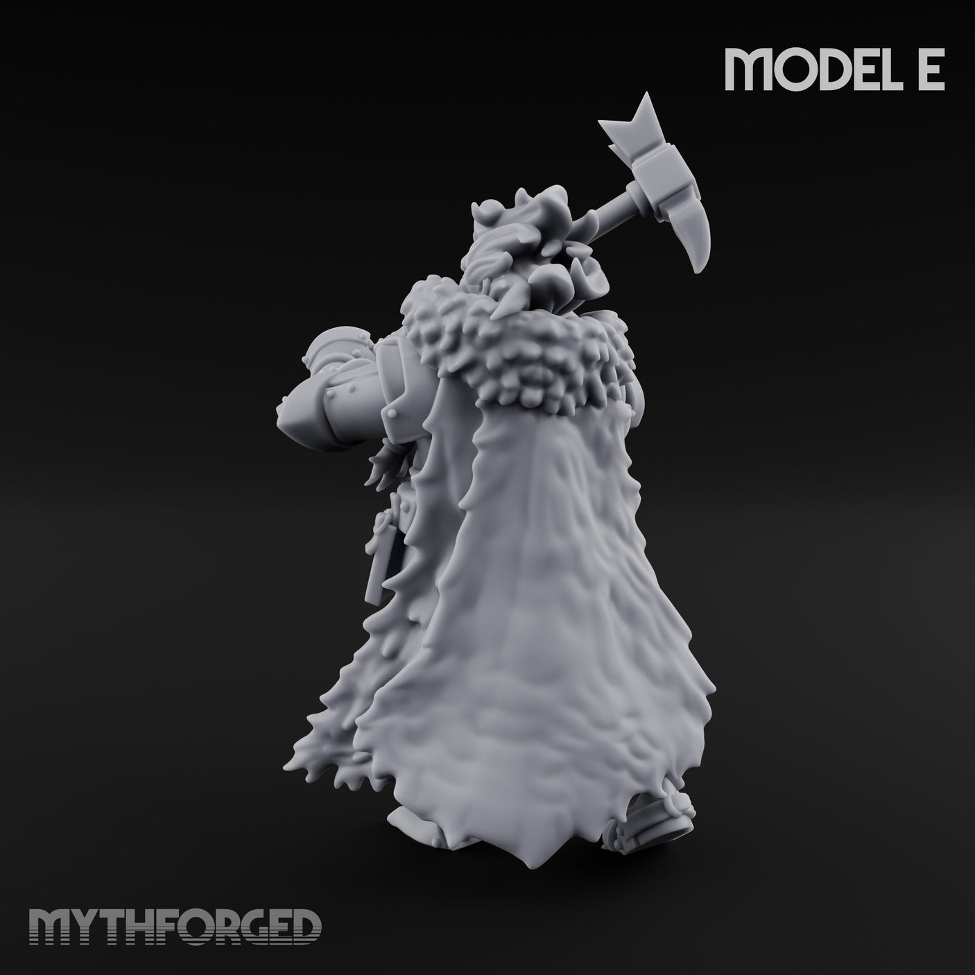 Axe Wielding Ragged Human Marauder E Miniature for Dungeons and Dragons, Pathfinder or other TTRPGs