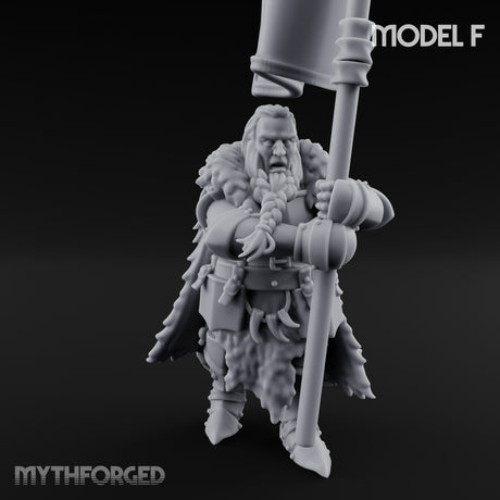 Axe Wielding Ragged Human Marauder F Miniature for Dungeons and Dragons, Pathfinder or other TTRPGs