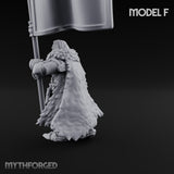 Axe Wielding Ragged Human Marauder F Miniature for Dungeons and Dragons, Pathfinder or other TTRPGs