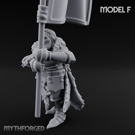 Axe Wielding Ragged Human Marauder F Miniature for Dungeons and Dragons, Pathfinder or other TTRPGs