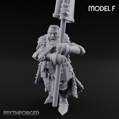 Axe Wielding Ragged Human Marauder F Miniature for Dungeons and Dragons, Pathfinder or other TTRPGs