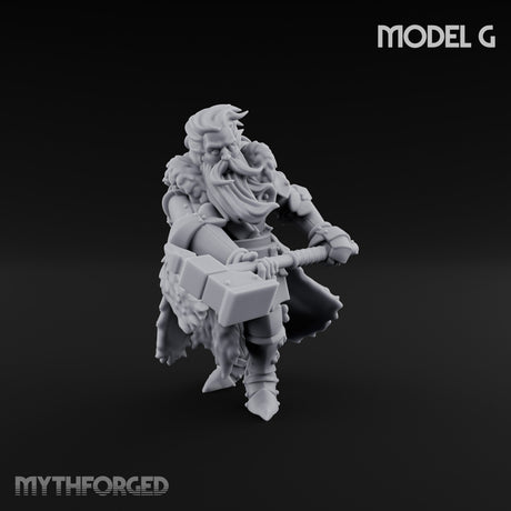 Axe Wielding Ragged Human Marauder G Miniature for Dungeons and Dragons, Pathfinder or other TTRPGs
