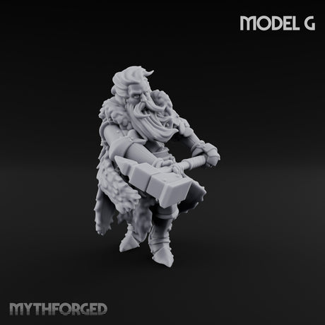 Axe Wielding Ragged Human Marauder G Miniature for Dungeons and Dragons, Pathfinder or other TTRPGs