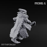 Axe Wielding Ragged Human Marauder G Miniature for Dungeons and Dragons, Pathfinder or other TTRPGs