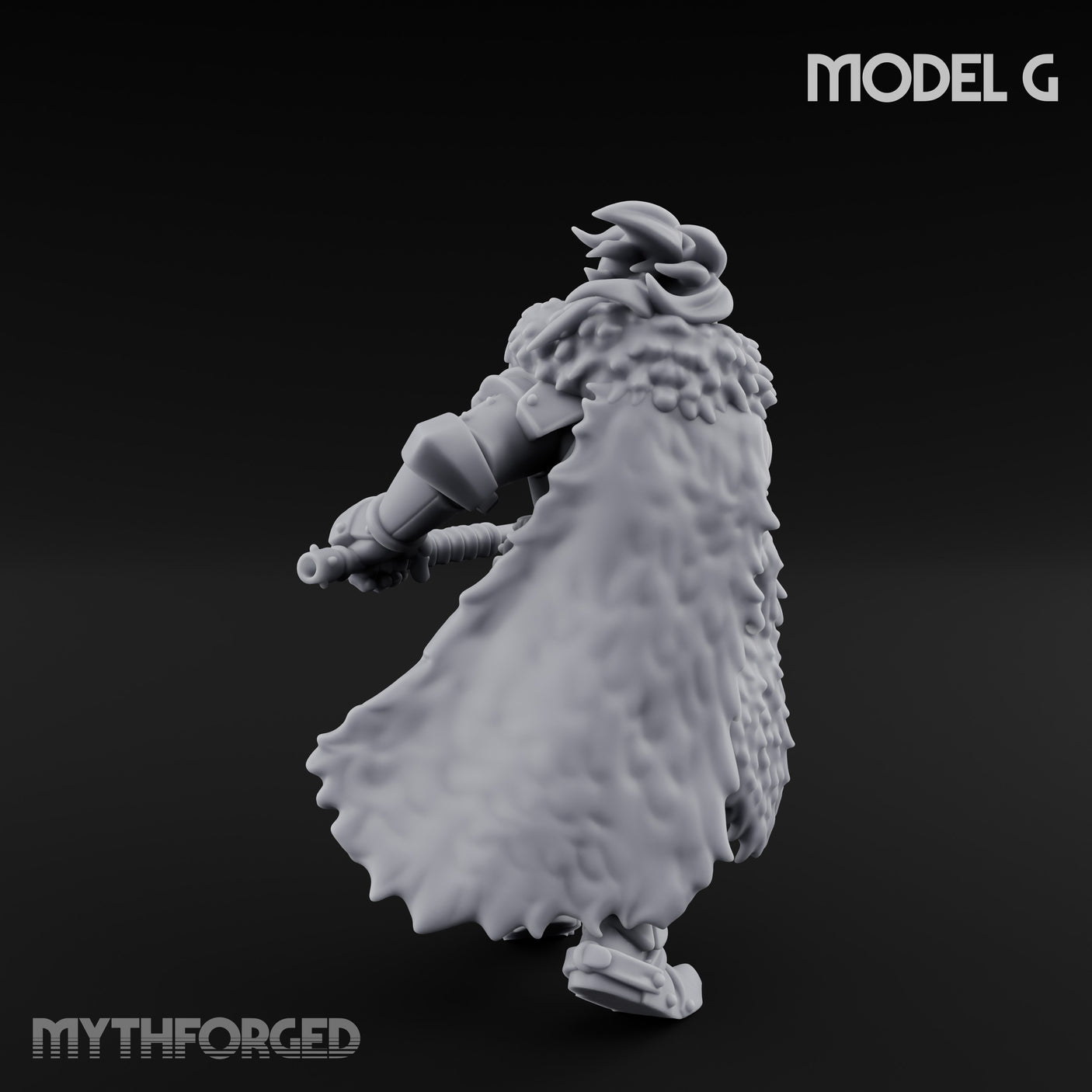 Axe Wielding Ragged Human Marauder G Miniature for Dungeons and Dragons, Pathfinder or other TTRPGs