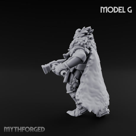 Axe Wielding Ragged Human Marauder G Miniature for Dungeons and Dragons, Pathfinder or other TTRPGs