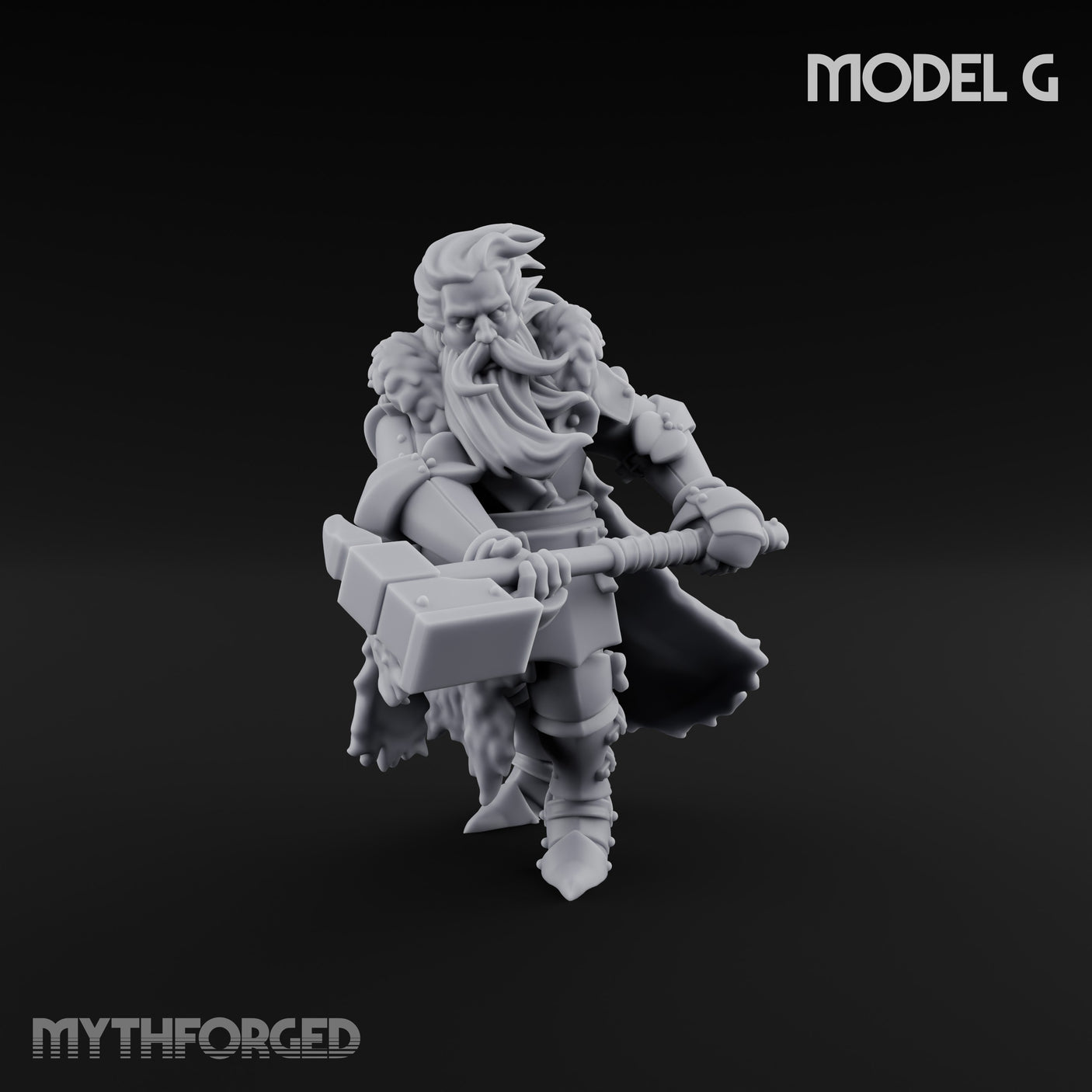 Axe Wielding Ragged Human Marauder G Miniature for Dungeons and Dragons, Pathfinder or other TTRPGs