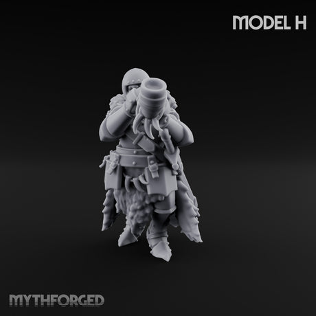Axe Wielding Ragged Human Marauder H Miniature for Dungeons and Dragons, Pathfinder or other TTRPGs