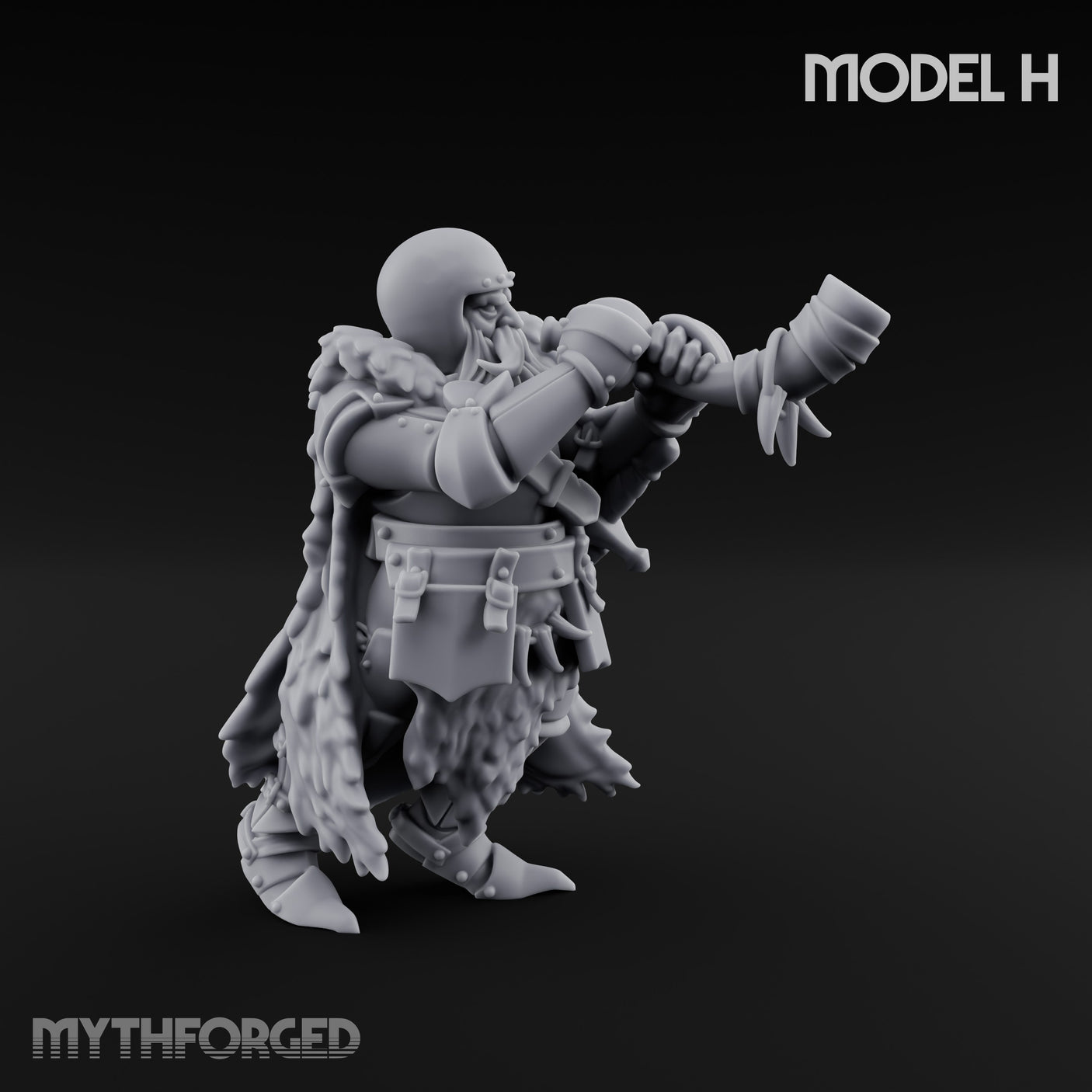 Axe Wielding Ragged Human Marauder H Miniature for Dungeons and Dragons, Pathfinder or other TTRPGs