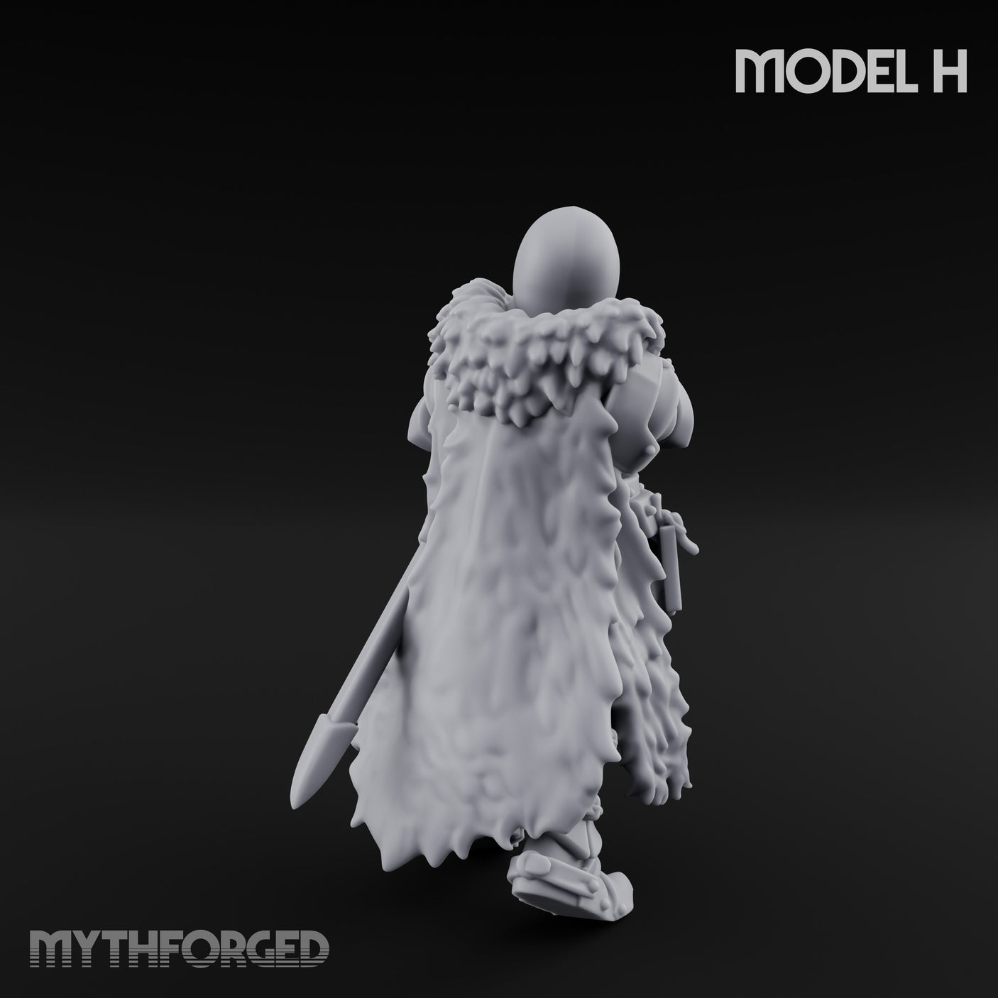 Axe Wielding Ragged Human Marauder H Miniature for Dungeons and Dragons, Pathfinder or other TTRPGs