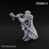 Axe Wielding Ragged Human Marauder H Miniature for Dungeons and Dragons, Pathfinder or other TTRPGs
