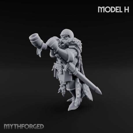 Axe Wielding Ragged Human Marauder H Miniature for Dungeons and Dragons, Pathfinder or other TTRPGs