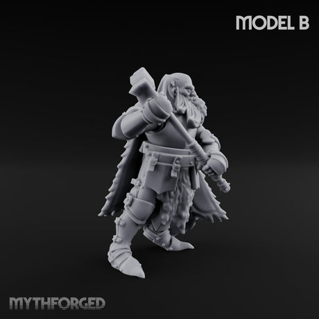 Axe Wielding Ragged Human Marauders Miniature for Dungeons and Dragons, Pathfinder or other TTRPGs