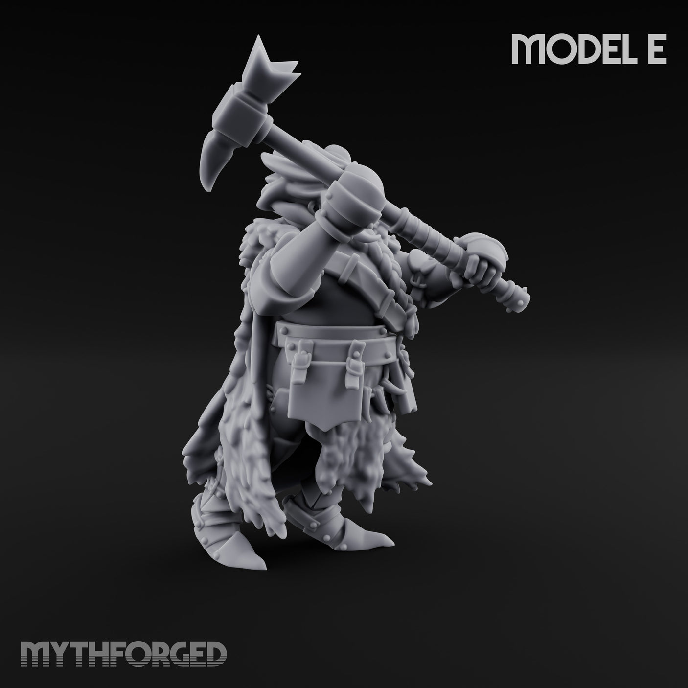 Axe Wielding Ragged Human Marauders Miniature for Dungeons and Dragons, Pathfinder or other TTRPGs