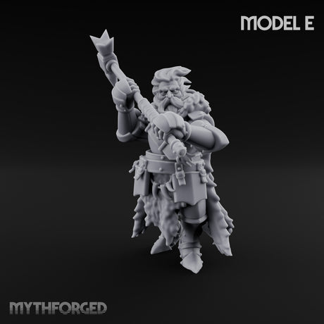 Axe Wielding Ragged Human Marauders Miniature for Dungeons and Dragons, Pathfinder or other TTRPGs