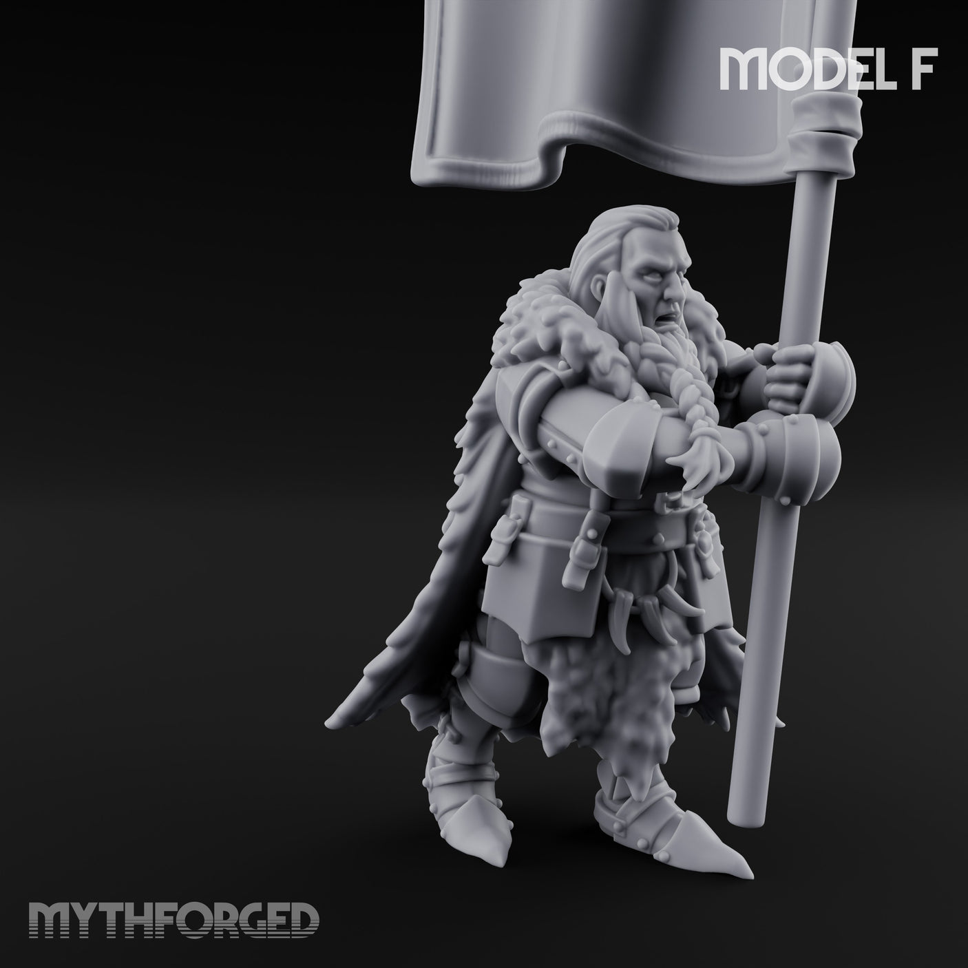 Axe Wielding Ragged Human Marauders Miniature for Dungeons and Dragons, Pathfinder or other TTRPGs