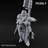 Axe Wielding Ragged Human Marauders Miniature for Dungeons and Dragons, Pathfinder or other TTRPGs