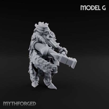 Axe Wielding Ragged Human Marauders Miniature for Dungeons and Dragons, Pathfinder or other TTRPGs