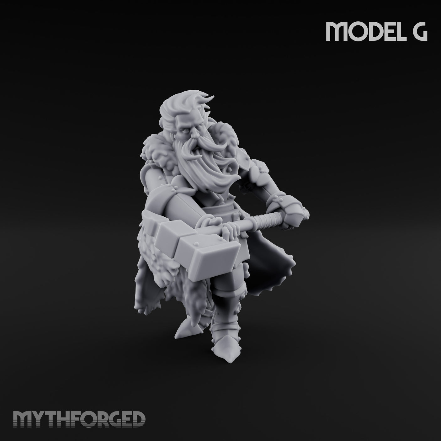 Axe Wielding Ragged Human Marauders Miniature for Dungeons and Dragons, Pathfinder or other TTRPGs