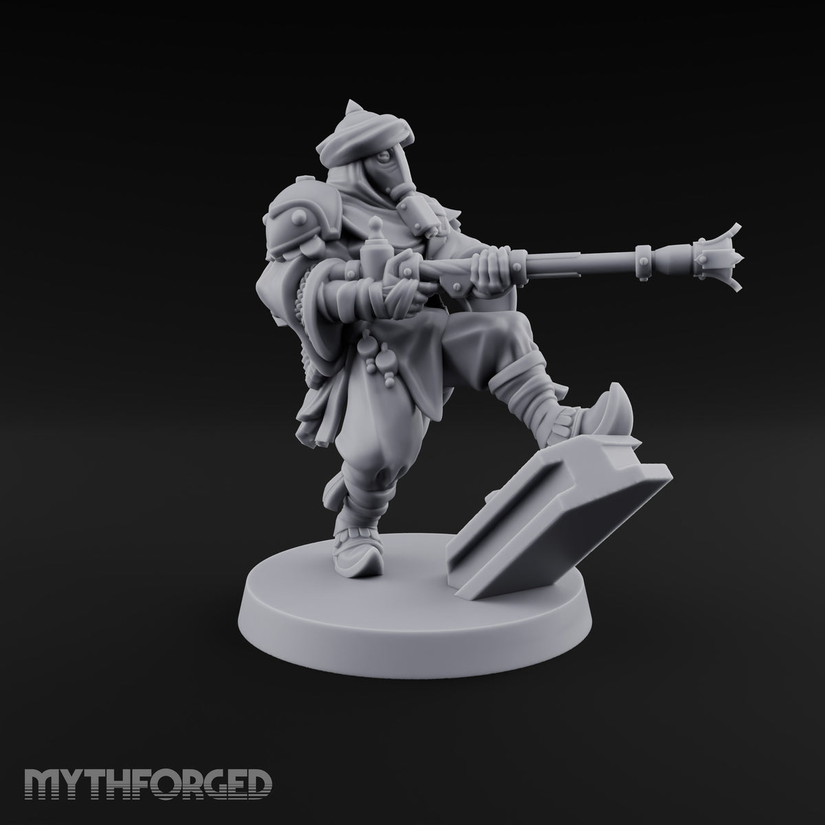 No Breath Breaks Formation Human Gas-Masked Soldier A — Respirator