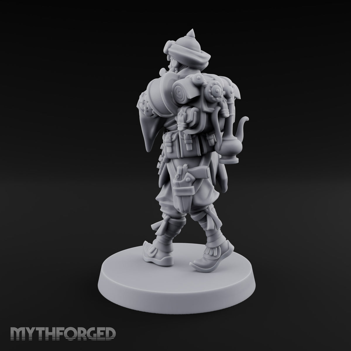 No Breath Breaks Formation Human Gas-Masked Soldier B — Face