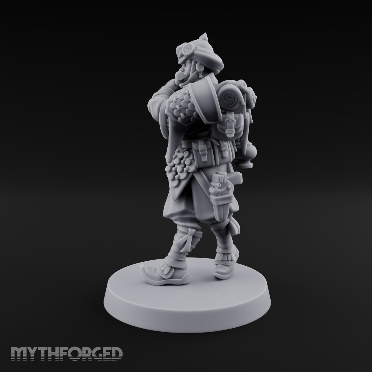 No Breath Breaks Formation Human Gas-Masked Soldier B — Face