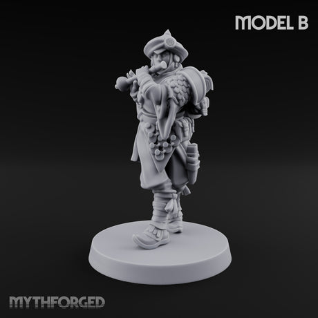 No Breath Breaks Formation Human Gas-Masked Soldier B — Face