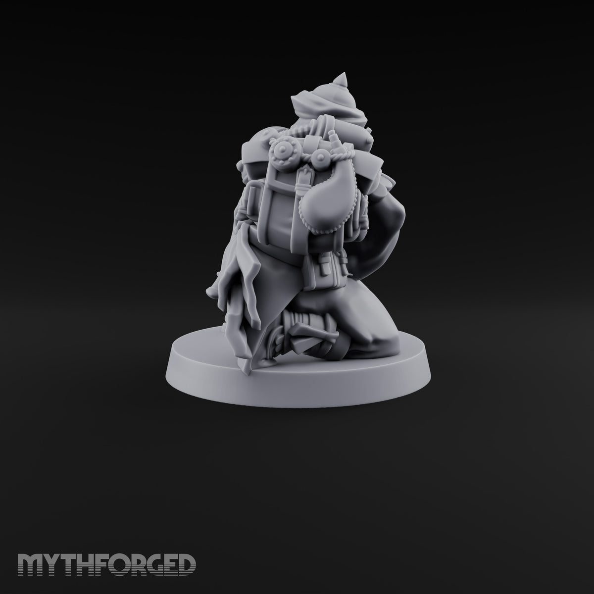 No Breath Breaks Formation Human Gas-Masked Soldier C — Respirator