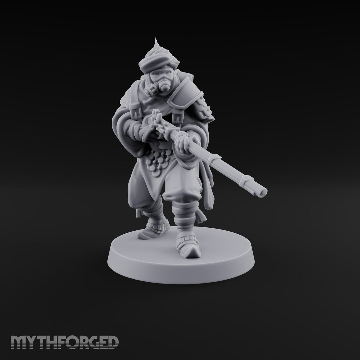 No Breath Breaks Formation Human Gas-Masked Soldier D — Gasmask