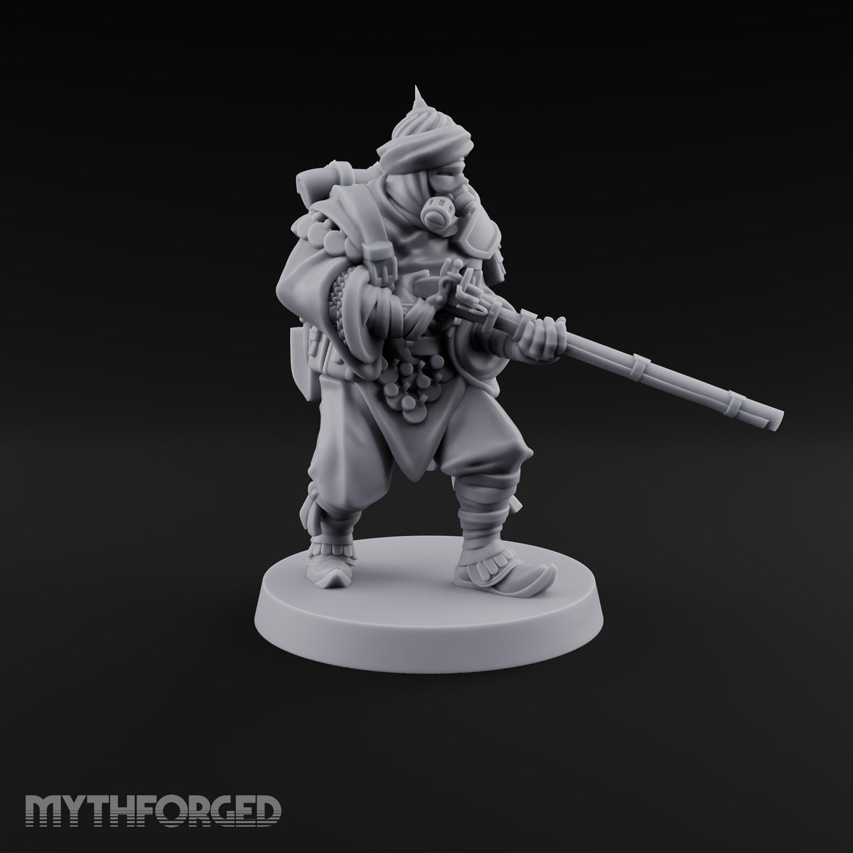 No Breath Breaks Formation Human Gas-Masked Soldier D — Gasmask