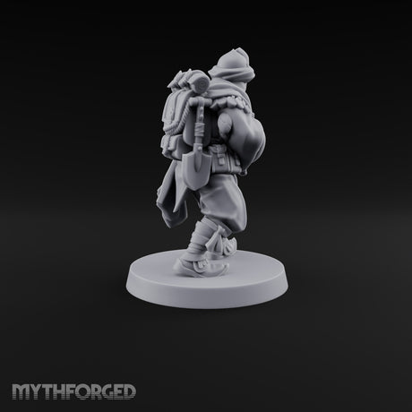 No Breath Breaks Formation Human Gas-Masked Soldier D — Mask