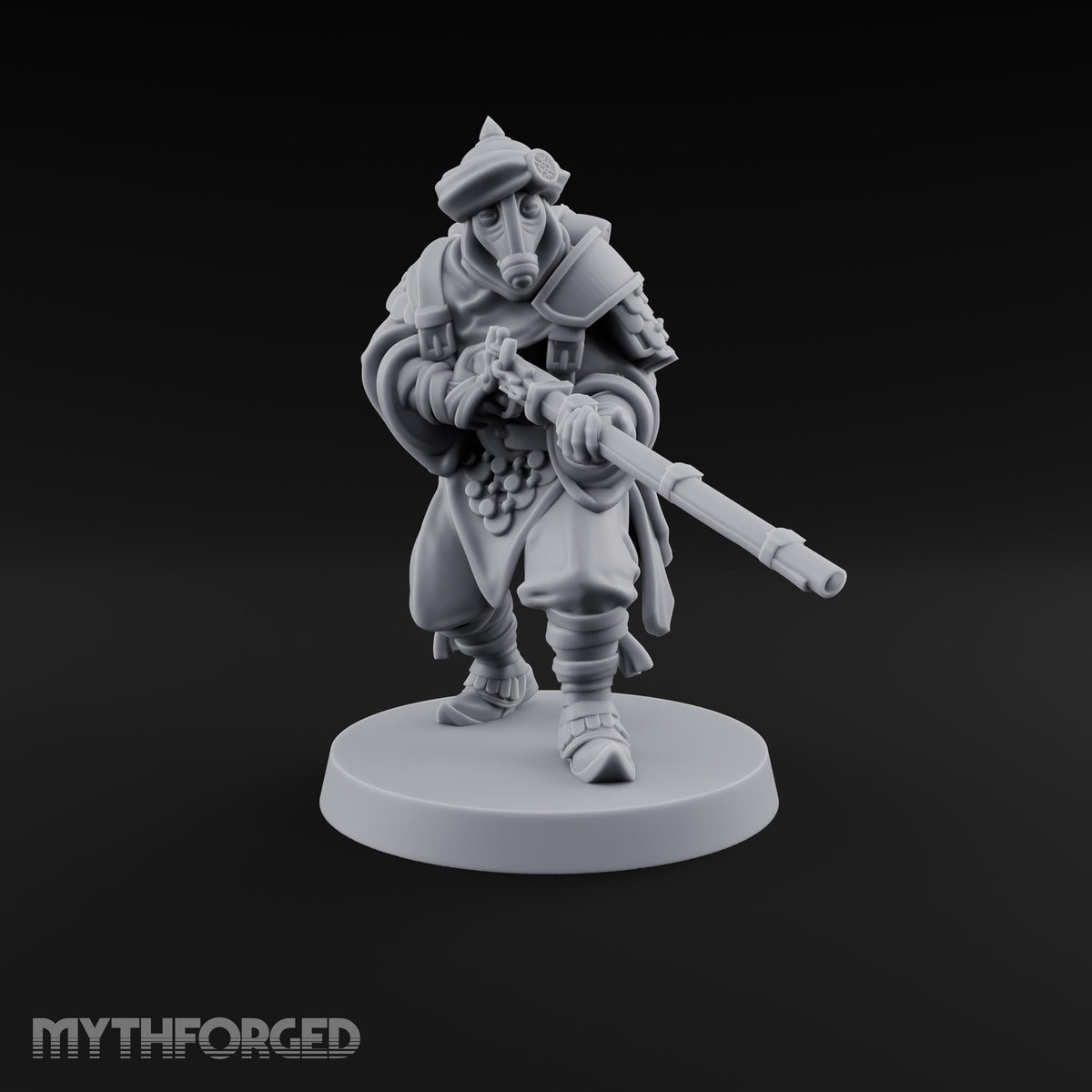 No Breath Breaks Formation Human Gas-Masked Soldier D — Respirator