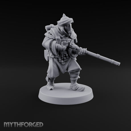 No Breath Breaks Formation Human Gas-Masked Soldier D — Respirator
